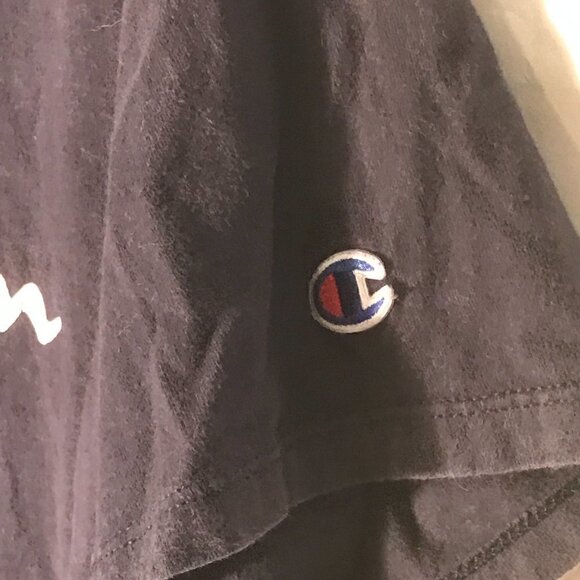 Vintage Champion Blue Workout Short Sleeve Tee T Shirt Mens Small - Picture 3 of 7